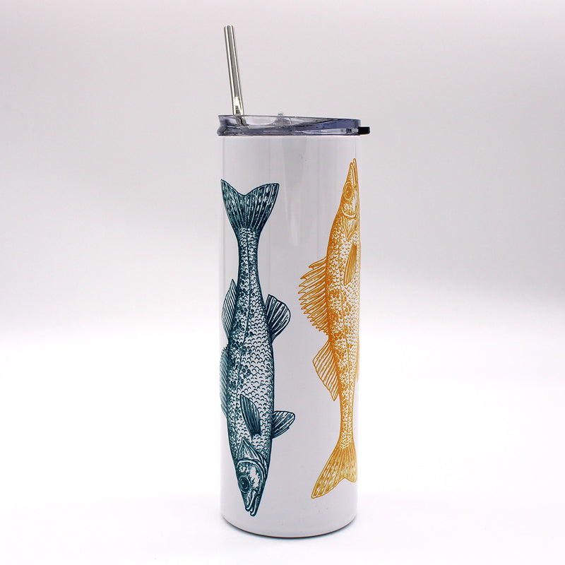 Colorful Walleye Tumbler available at American Swedish Institute.