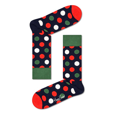 Happy Socks - Big Dot (Red/Green, 10-13) available at American Swedish Institute.