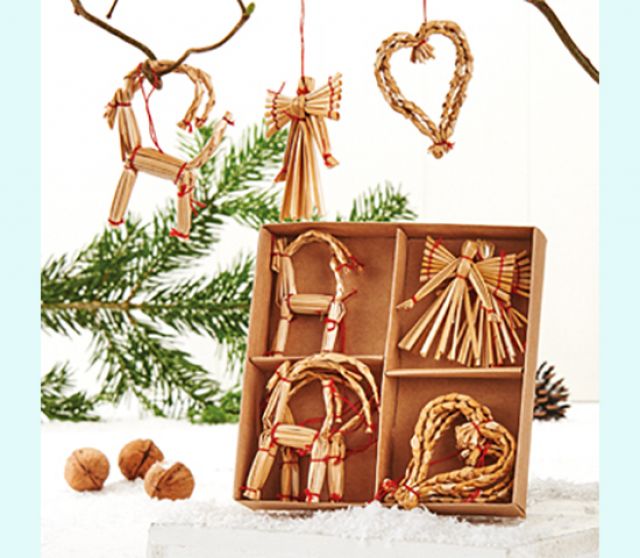 Straw Ornaments available at American Swedish Institute.