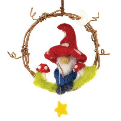 Fishing Gnome Wreath Ornament available at American Swedish Institute.