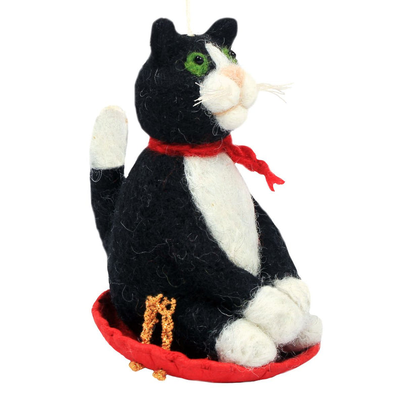 Sledding Kitty Ornament available at American Swedish Institute.
