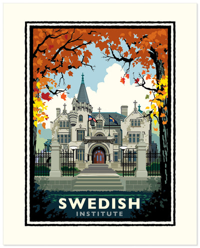 ASI Landmark Notecard (Fall) available at the American Swedish Institute.