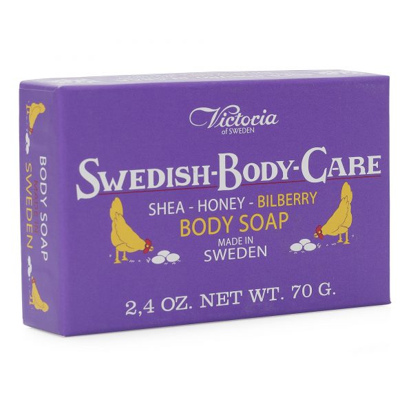 Victoria Shea-Honung-Blåbär Soap (Shea butter, Swedish honey and blueberry seed oil) available at American Swedish Institute.