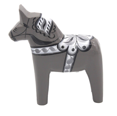 Dala Horse (Grey/White/Black) available at American Swedish Institute.