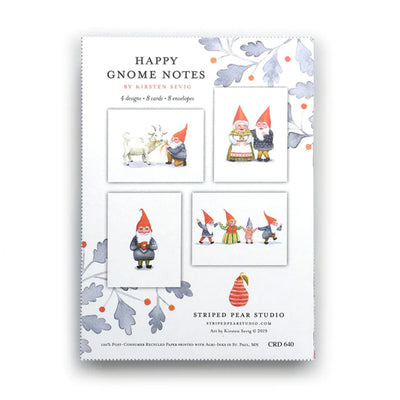 Happy Gnome Notecards by Kirsten Sevig available at American Swedish Institute.