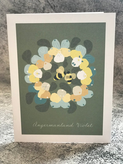 Ångermanland Violet Greeting Card American Swedish Institute