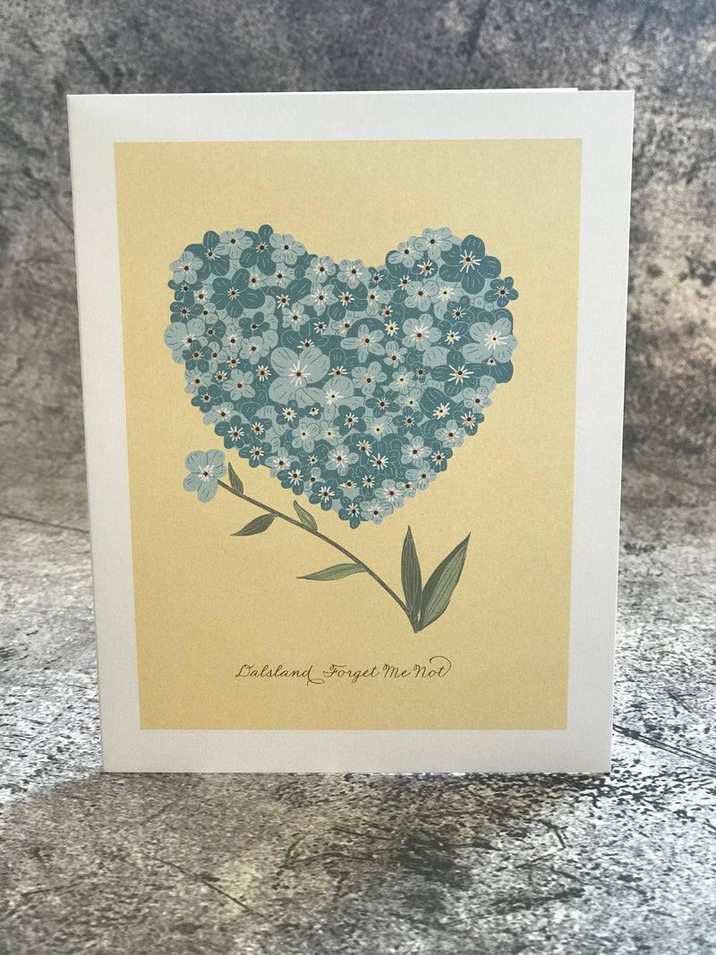 Dalsland Forget Me Not Greeting Card American Swedish Institute