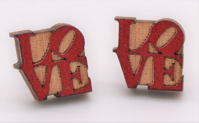 LOVE Earrings available at American Swedish Institute.