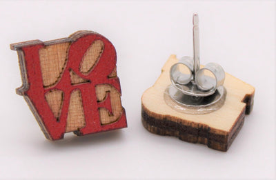 LOVE Earrings available at American Swedish Institute.