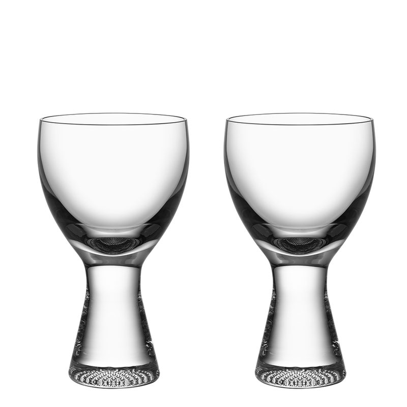 Kosta Boda Limelight Crystal Wine Glass Set available at American Swedish Institute.