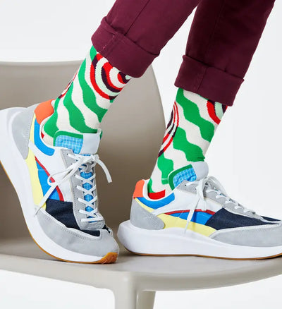 Psychedelic Polka Dot Happy Socks available at American Swedish Institute.