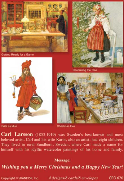 Carl Larsson Christmas Cards available at American Swedish Institute.