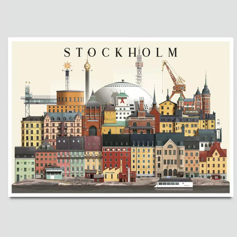 Martin Schwartz Stockholm II Postcard available at American Swedish Institute.