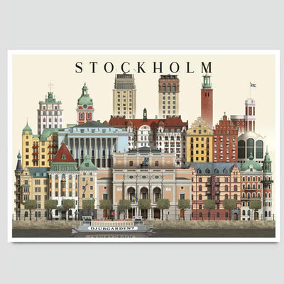 Martin Schwartz Stockholm III Postcard available at American Swedish Institute.