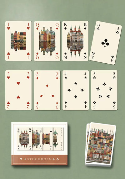Martin Schwartz Stockholm Playing Cards available at American Swedish Institute.