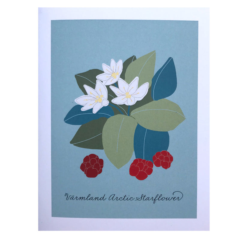 Lisa Rydin Erickson Värmland Arctic Starflower Greeting Card American Swedish Institute