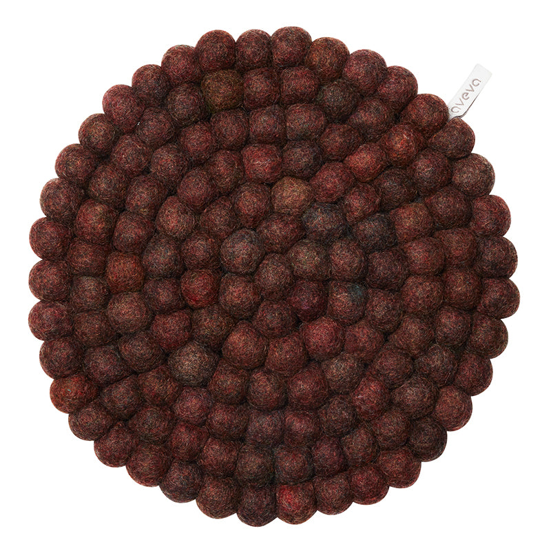 Aveva Round Wool Trivet (Berry) available at American Swedish Institute.