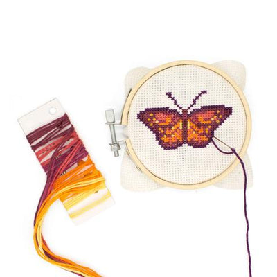 Butterfly Mini Cross Stitch Kit available at American Swedish Institute.