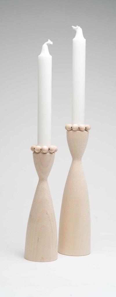 Swedish Wood Candle Holder (Natural, 7.5") available at American Swedish Institute.