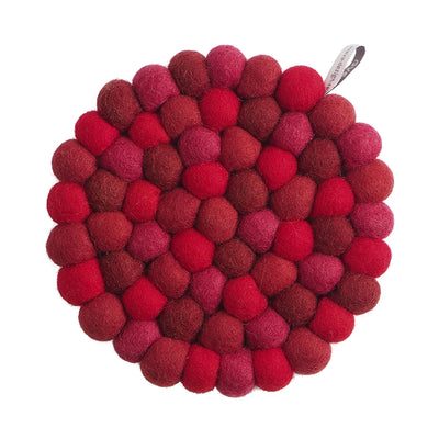 Aveva Round Wool Trivet (Cherry) available at American Swedish Institute.