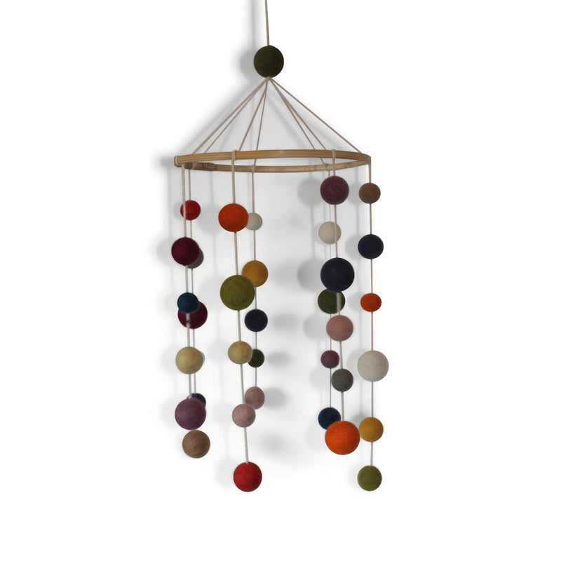 Felt Balls Colorful Mobile available at American Swedish Institute.