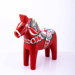 Red Dala Horses available at American Swedish Institute.