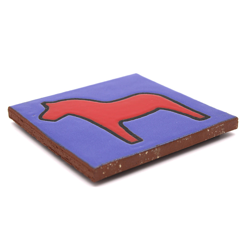 Red Dala Horse Tile/Trivet available at American Swedish Institute.