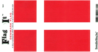 Denmark Flag Decal available at American Swedish Institute.