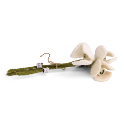 Felt Snow Drop Flowers (set of 3) available at American Swedish Institute.