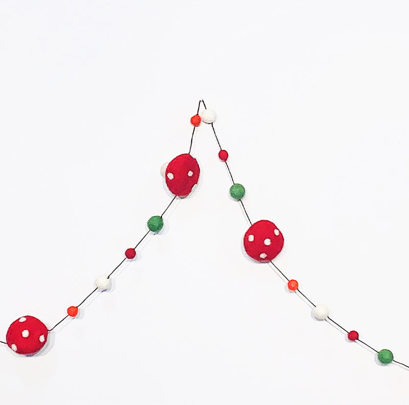 Felt Ball Garlands available at American Swedish Institute.