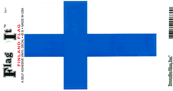 Finland Flag Decal available at American Swedish Institute.