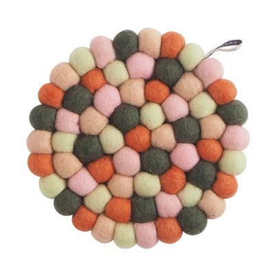 Aveva Round Wool Trivet (Forest) available at American Swedish Institute.