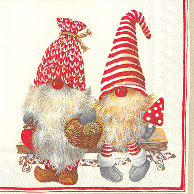 Friendly Tomte Lunch Napkin available at American Swedish Institute.