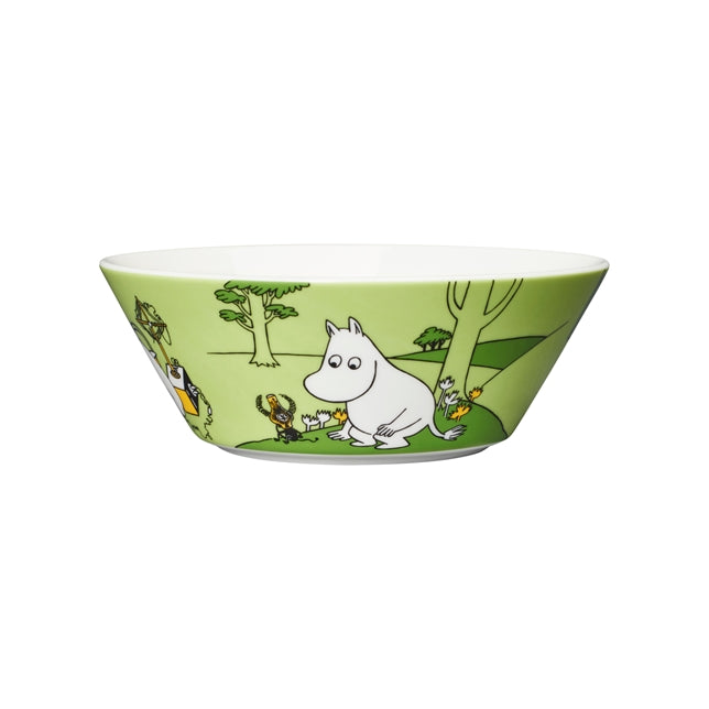 Moomintroll Grass-Green Bowl available at American Swedish Institute.