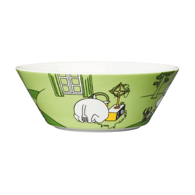 Moomintroll Grass-Green Bowl available at American Swedish Institute.