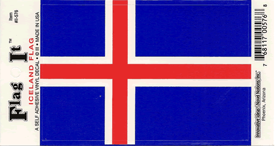 Iceland Flag Decal available at American Swedish Institute.