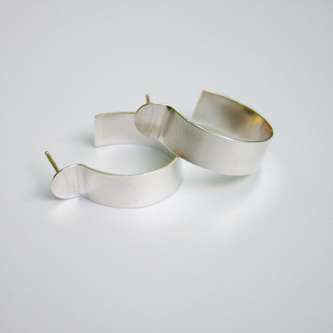 Paloma Earrings (Medium, Sterling Silver) by Dottir available at American Swedish Institute.