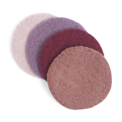 Aveva Wool Coaster Set (Lavender) available at American Swedish Institute.