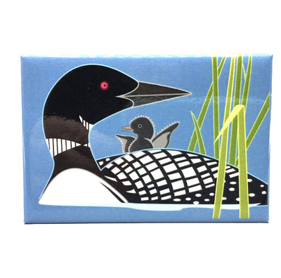Loon & Baby Magnet available at American Swedish Institute.