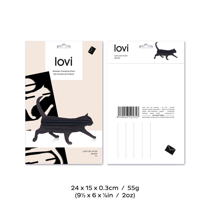 Cat (Black, Medium)- Lovi  available at American Swedish Institute.Lovi  Black Cat available at American Swedish Institute.