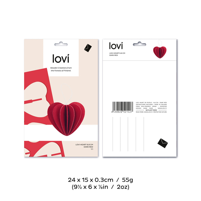 Heart (Bright Red, Large) - Lovi available at American Swedish Institute.