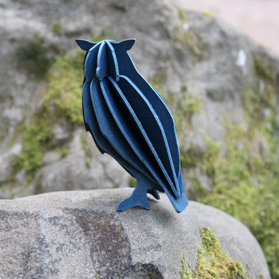 Lovi Owl (Dark Blue) available at American Swedish Institute.