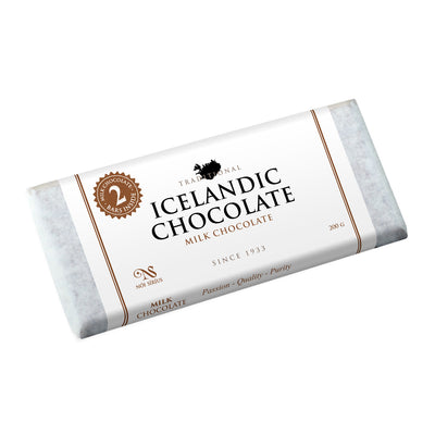 Icelandic Milk Chocolate Bar available at American Swedish Institute.