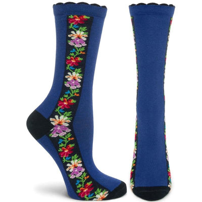 Nordic Stripe Socks (Blue) available at American Swedish Institute.