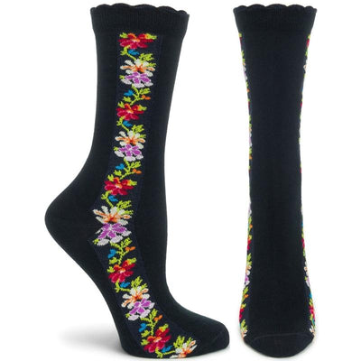 Nordic Stripe Socks (Black) available at American Swedish Institute.