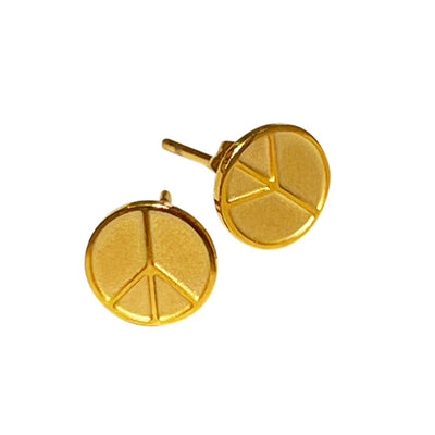 Pipol Peace Stud Earrings available at American Swedish Institute.
