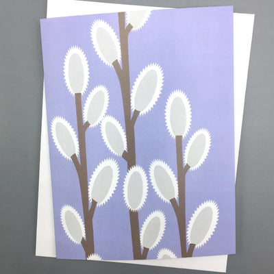 Pussy Willow Notecard by Cindy Lindgren available at American Swedish Institute.