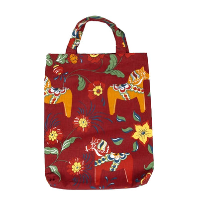 Red Dala Horse Tote Bag available at American Swedish Institute.