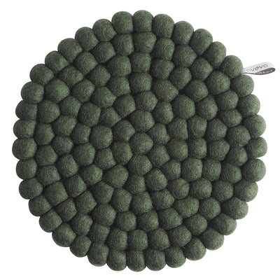Round Wool Trivets by Aveva available at American Swedish Institute.
