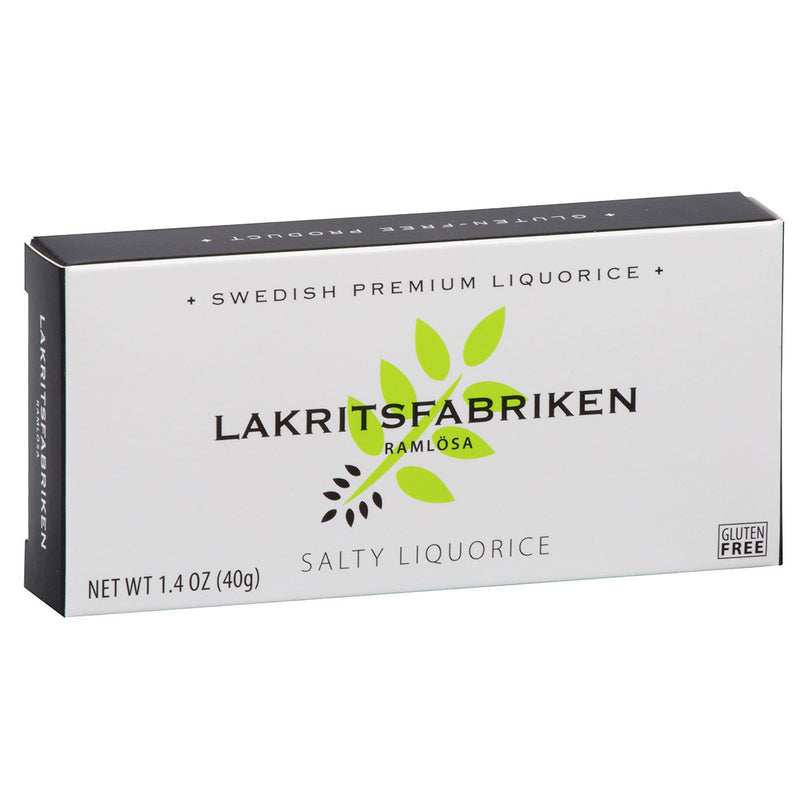 Lakritsfabriken Signature Salty Liquorice available at American Swedish Institute.